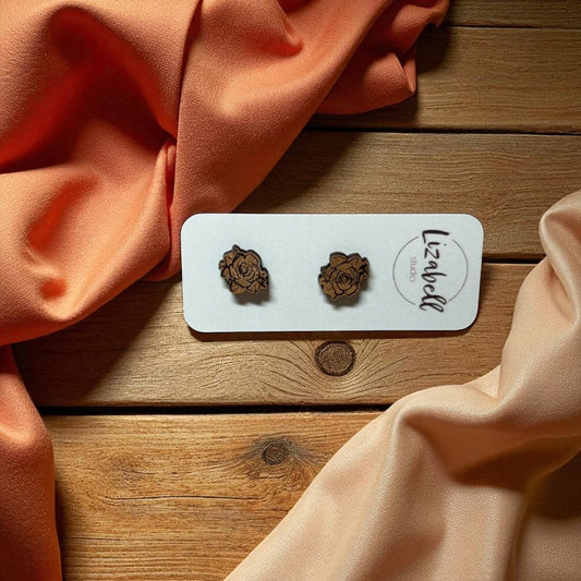 Rosebud Stud Earrings