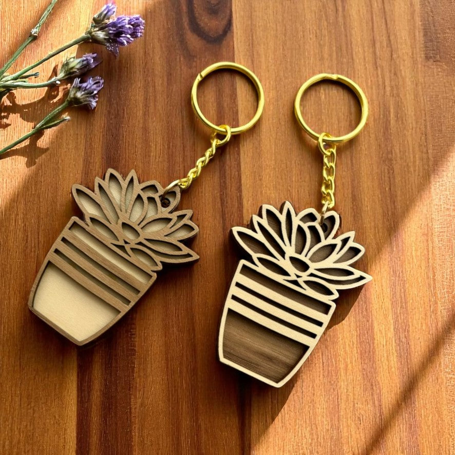 Lush Leaves Keychain