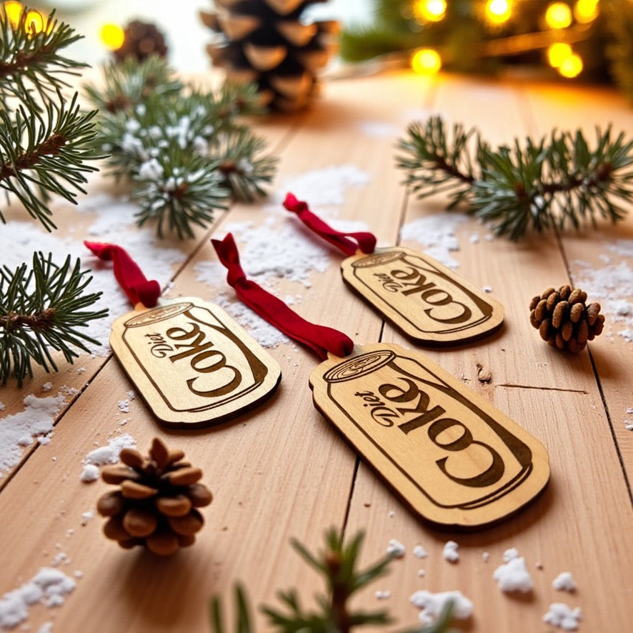 Fueled by Diet Coke Christmas Ornament