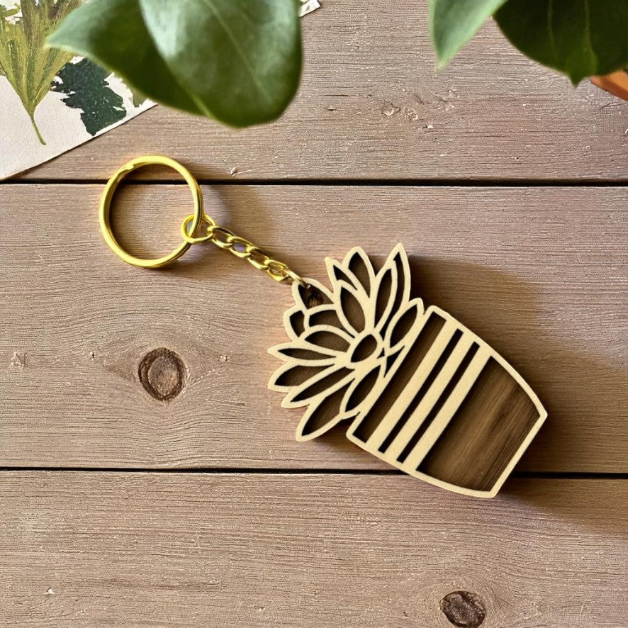 Lush Leaves Keychain