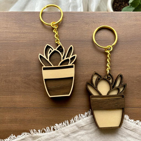 Succulent Bloom Keychain
