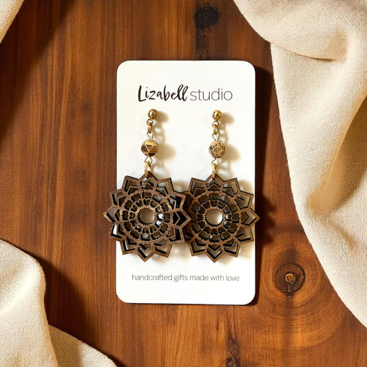 Midnight Mandala Earrings