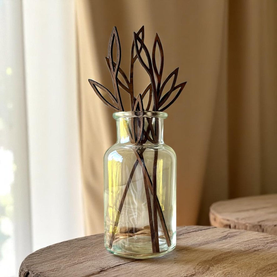 Wooden Birth Month Flower 'Greenery' Filler