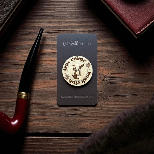 Book Club Badge Pin - True Crime