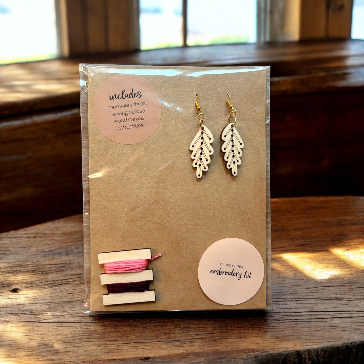 Boho Leaves DIY Embroidery Kit