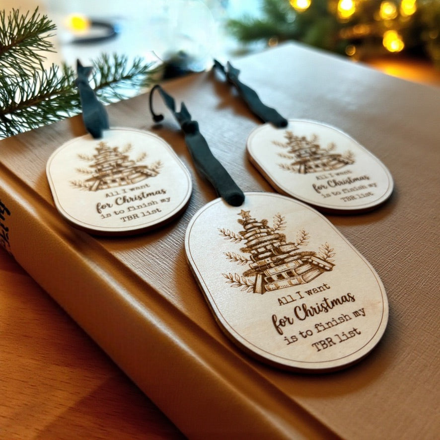 All I want for Christmas - Book Christmas Ornament