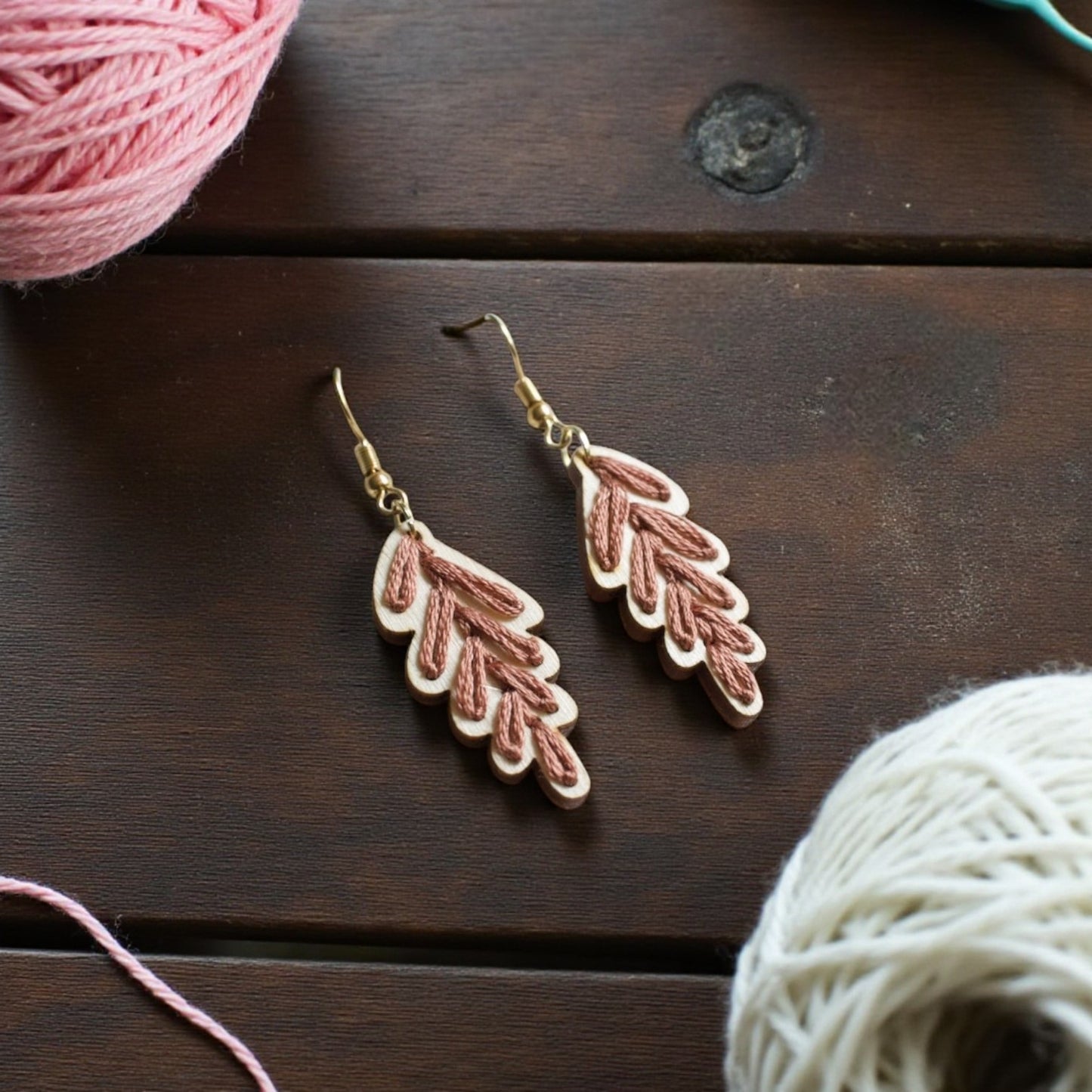Boho Leaves DIY Embroidery Kit