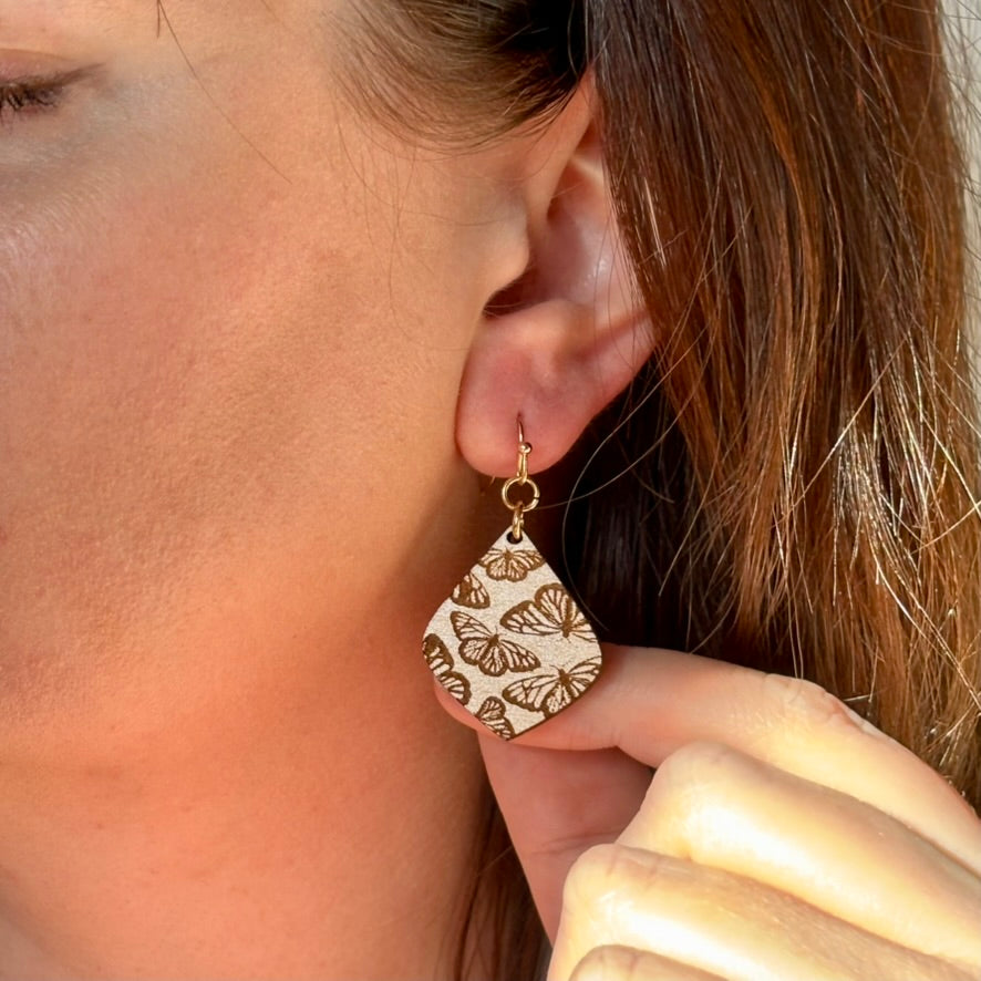 Flutterwood Earrings