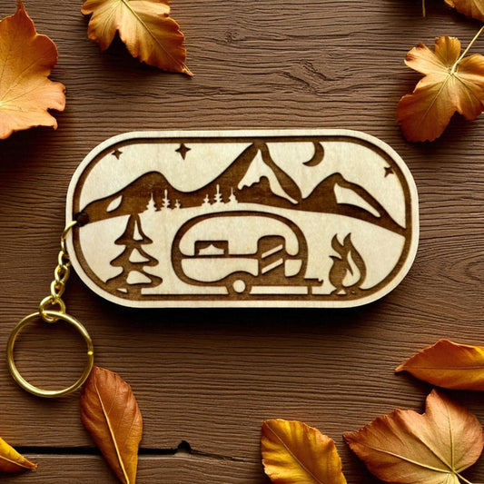 Campfire Nights Keychain