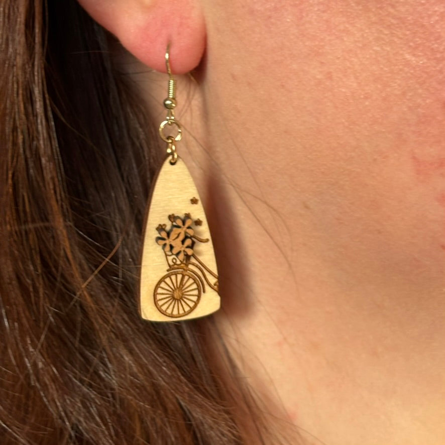 Bicycle Bloom Earrings