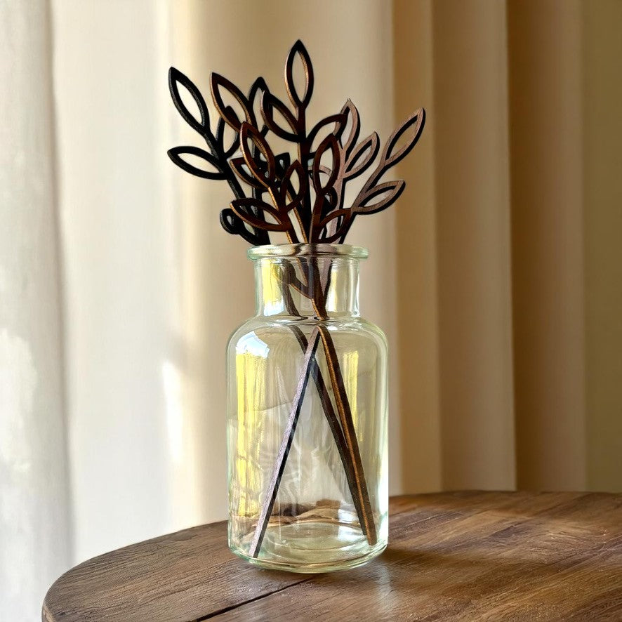 Wooden Birth Month Flower 'Greenery' Filler