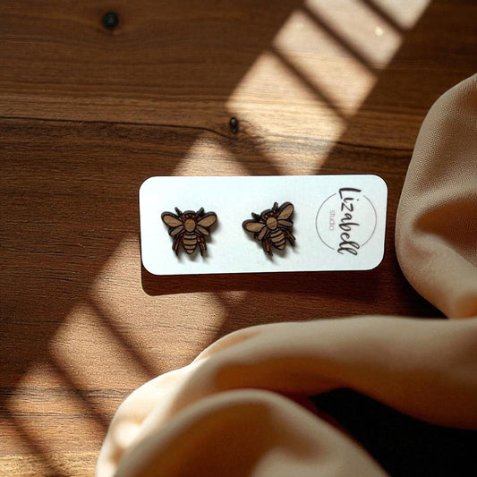Honey Bee Stud Earrings
