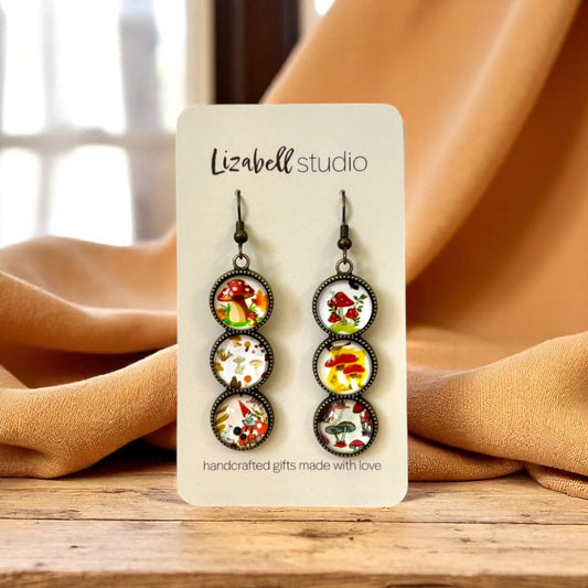 Tiny Toadstool Dangles