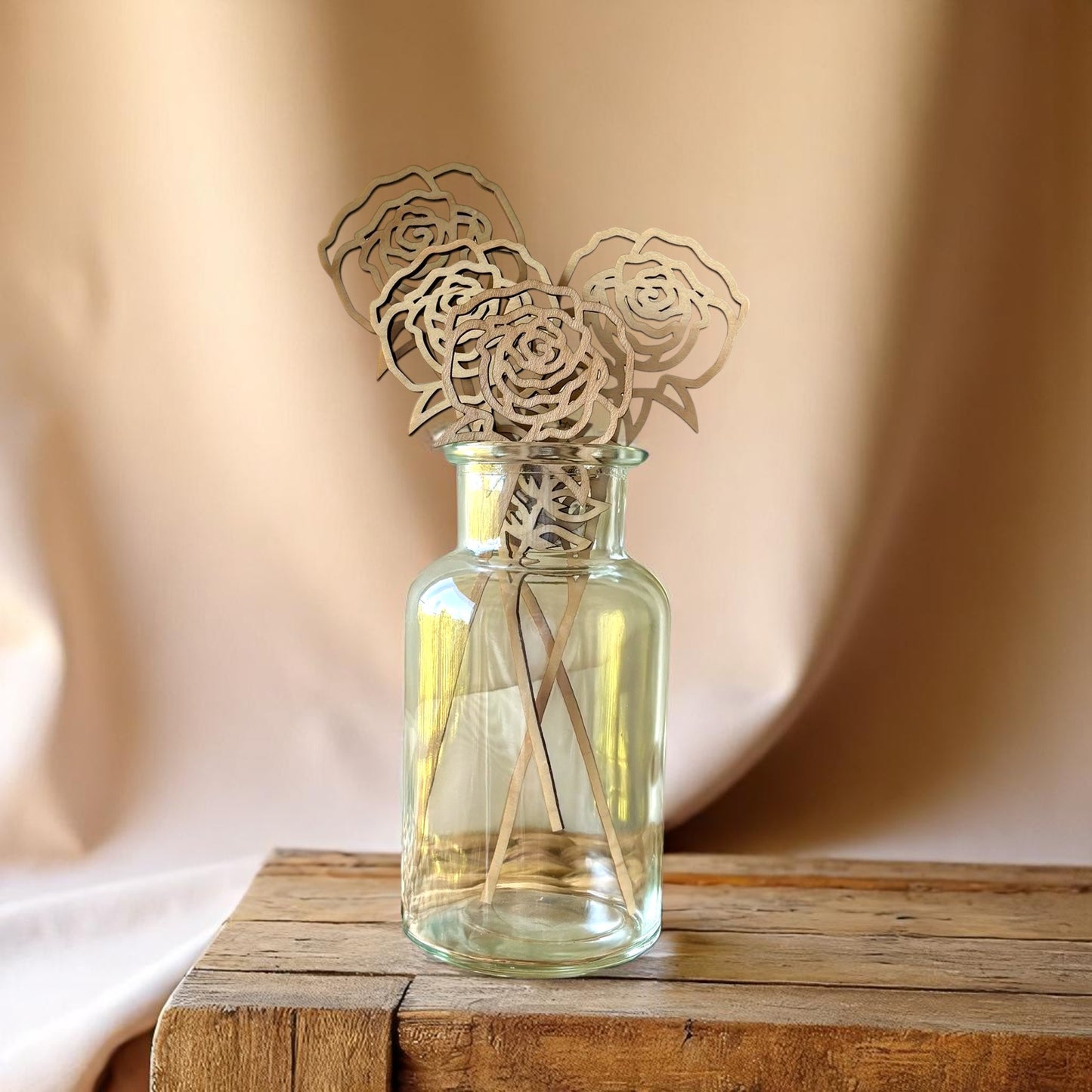 Wooden Birth Month Flowers