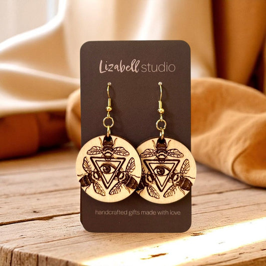 Third Eye Hive Earrings