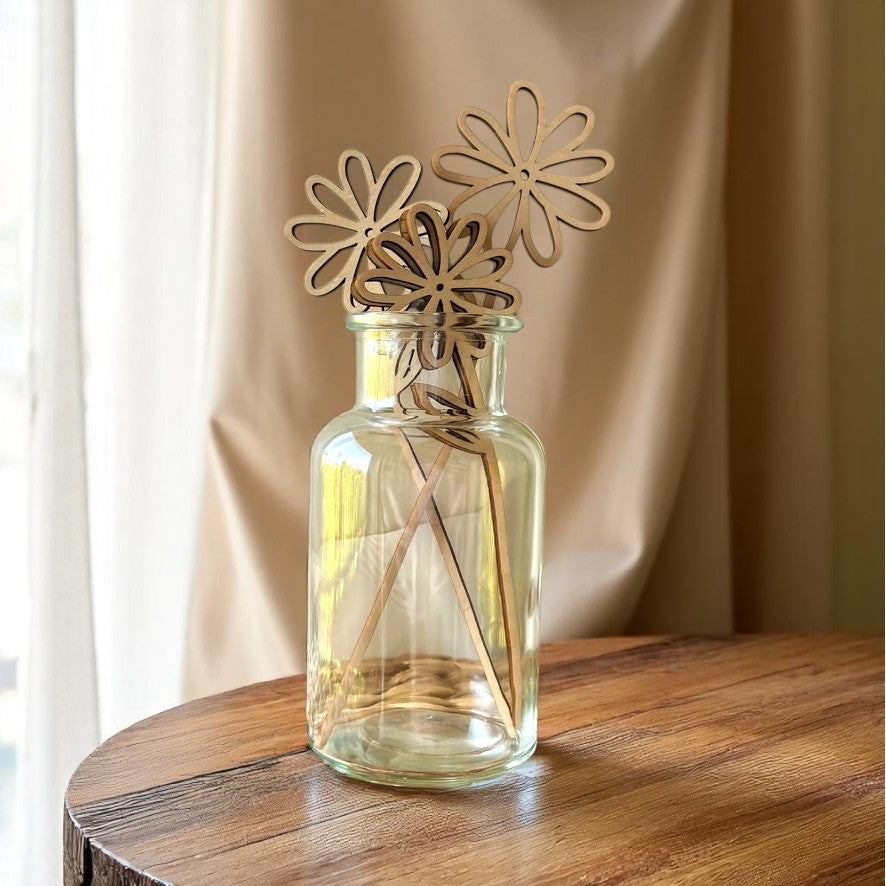 Wooden Birth Month Flowers