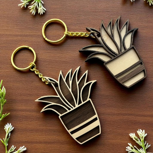 Serpent Leaf Keychain