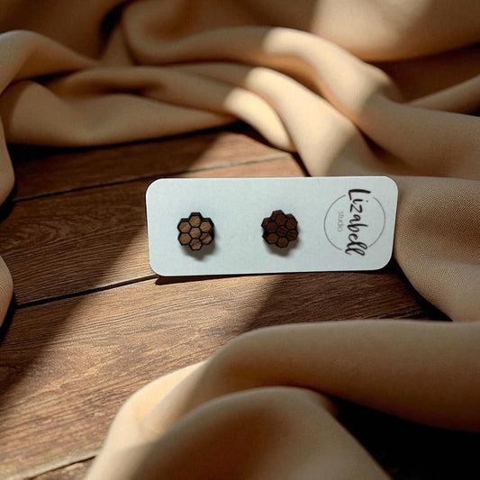 Honeycomb Stud Earrings