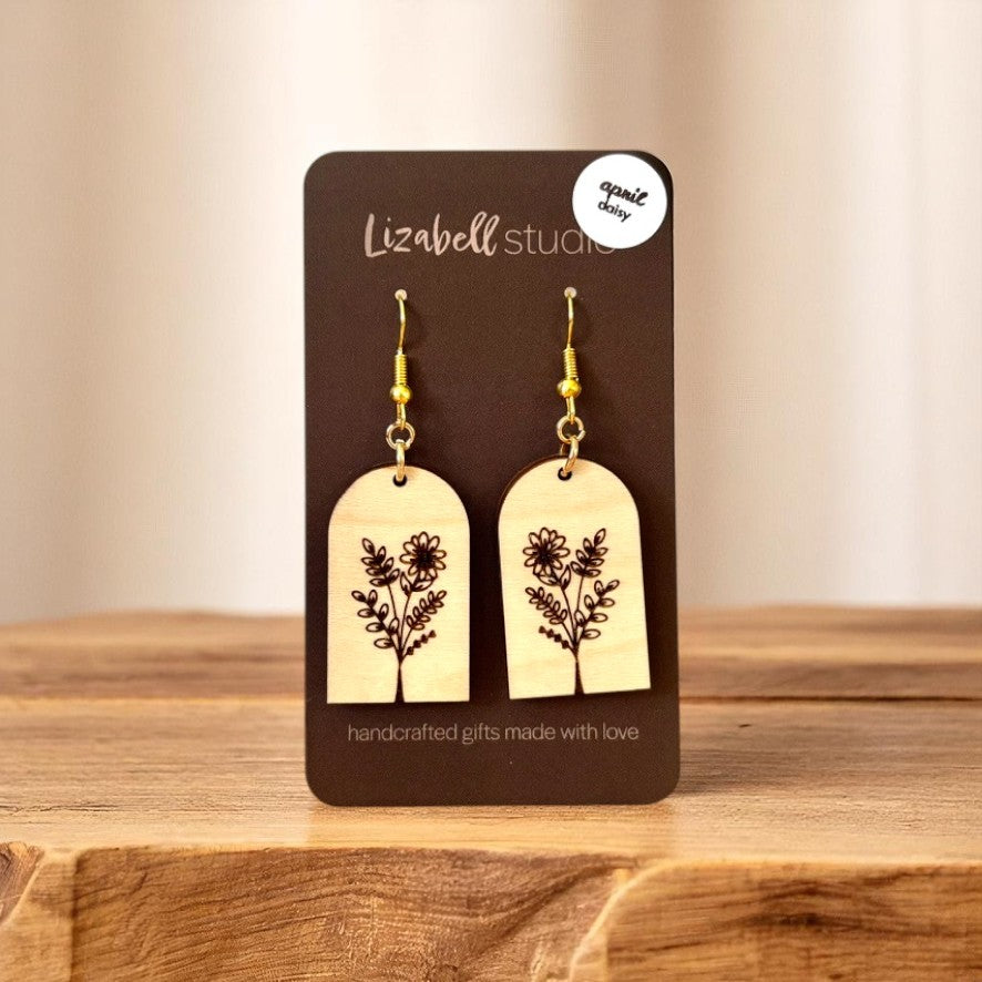Birth Month Flower Bouquet Earrings