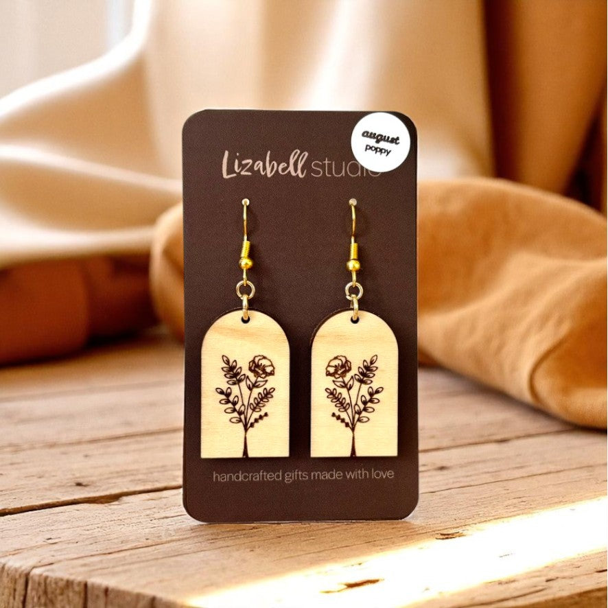 Birth Month Flower Bouquet Earrings