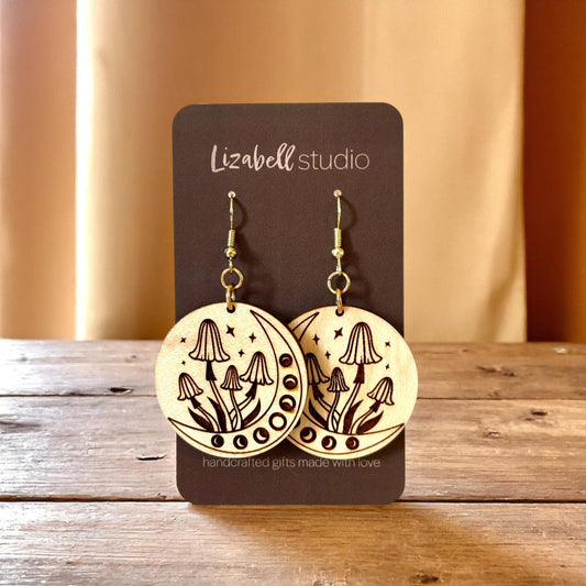 Moonlit Mushroom Dangles