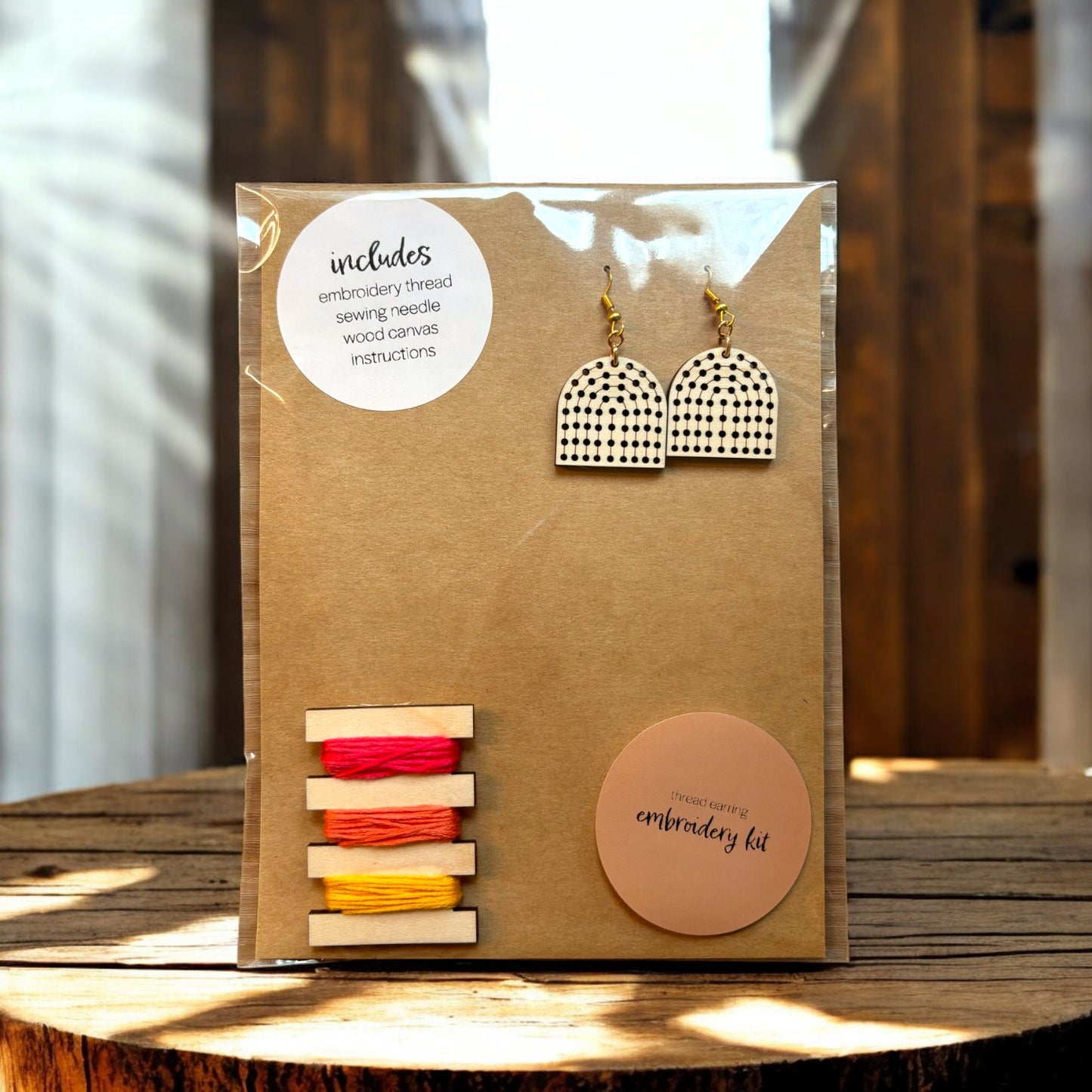 Rainbow Threads DIY Embroidery Kit