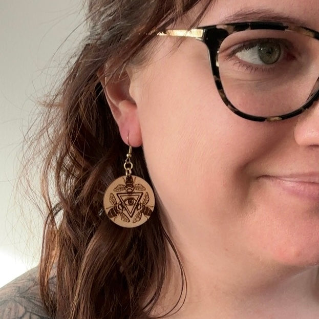 Third Eye Hive Earrings