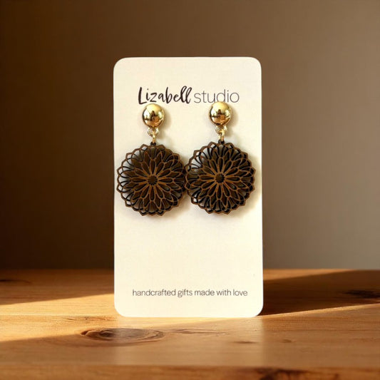 Midnight Dahlia Earrings
