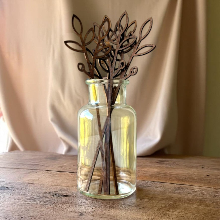 Wooden Birth Month Flower 'Greenery' Filler