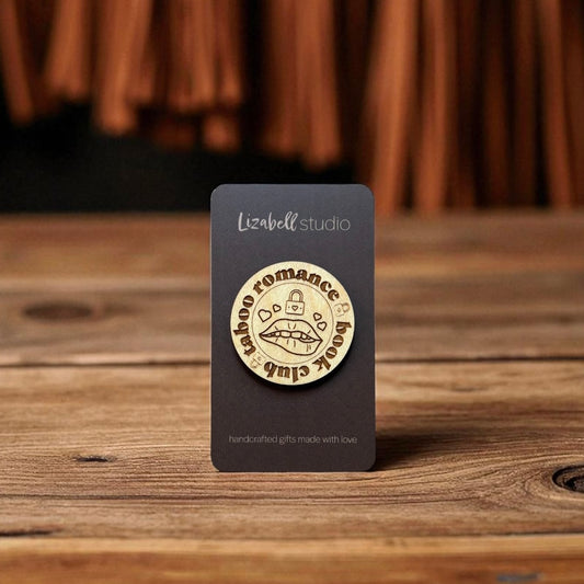 Book Club Badge Pin - Taboo Romance