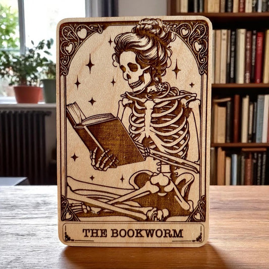 The Bookworm Tarot Card