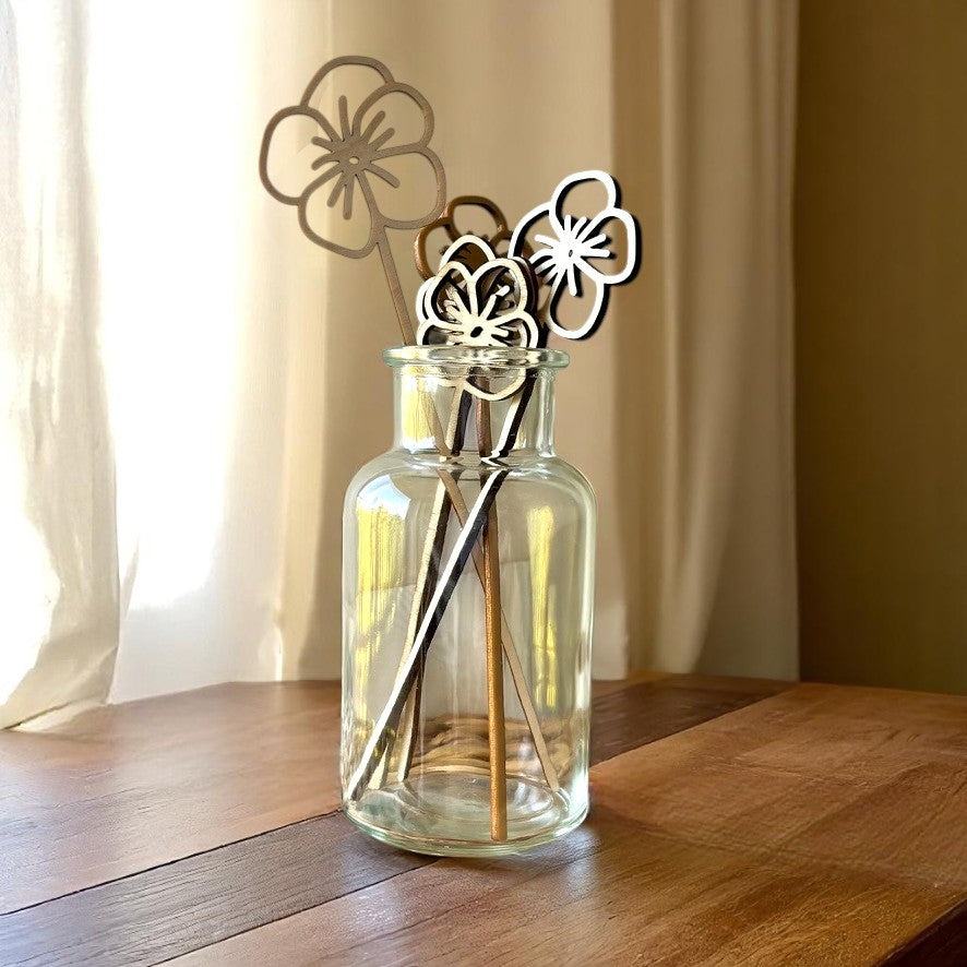 Wooden Birth Month Flowers