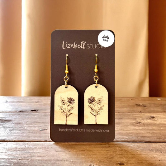 Birth Month Flower Bouquet Earrings