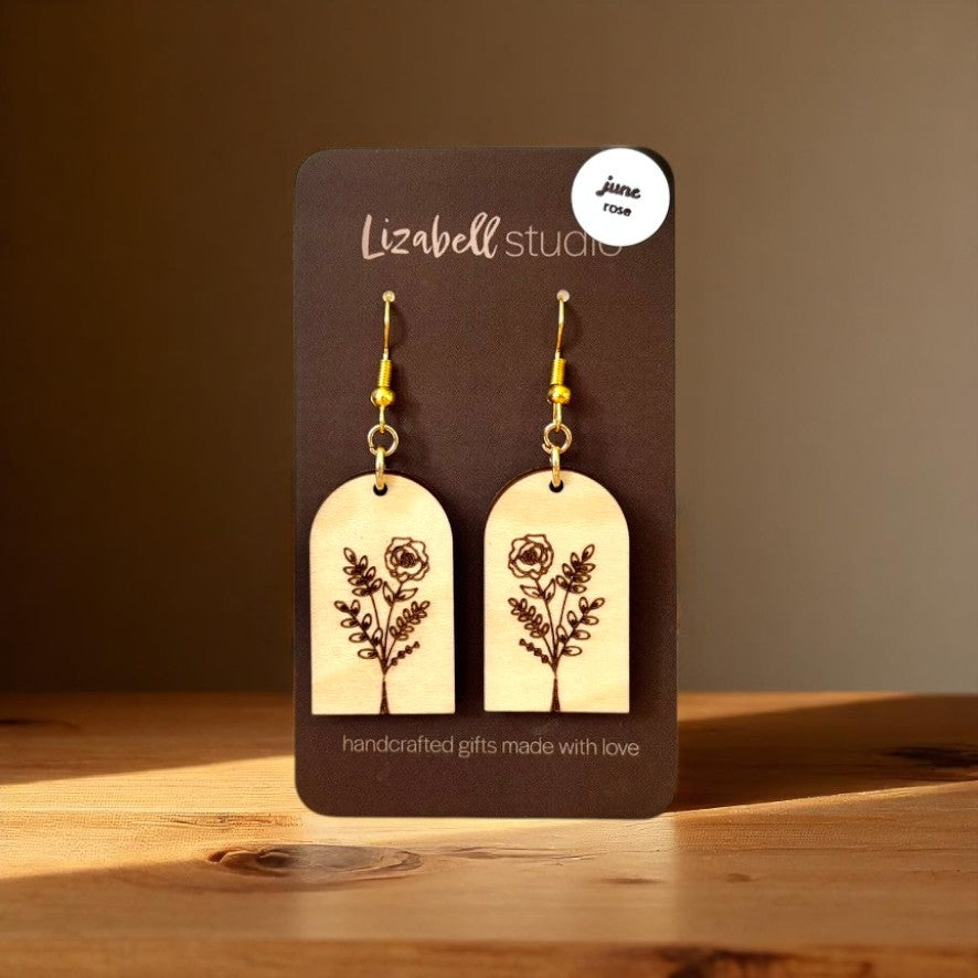 Birth Month Flower Bouquet Earrings