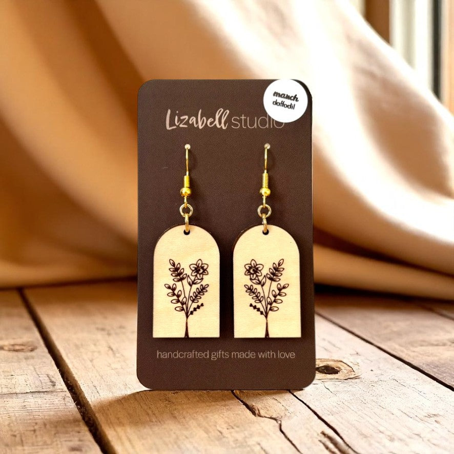 Birth Month Flower Bouquet Earrings