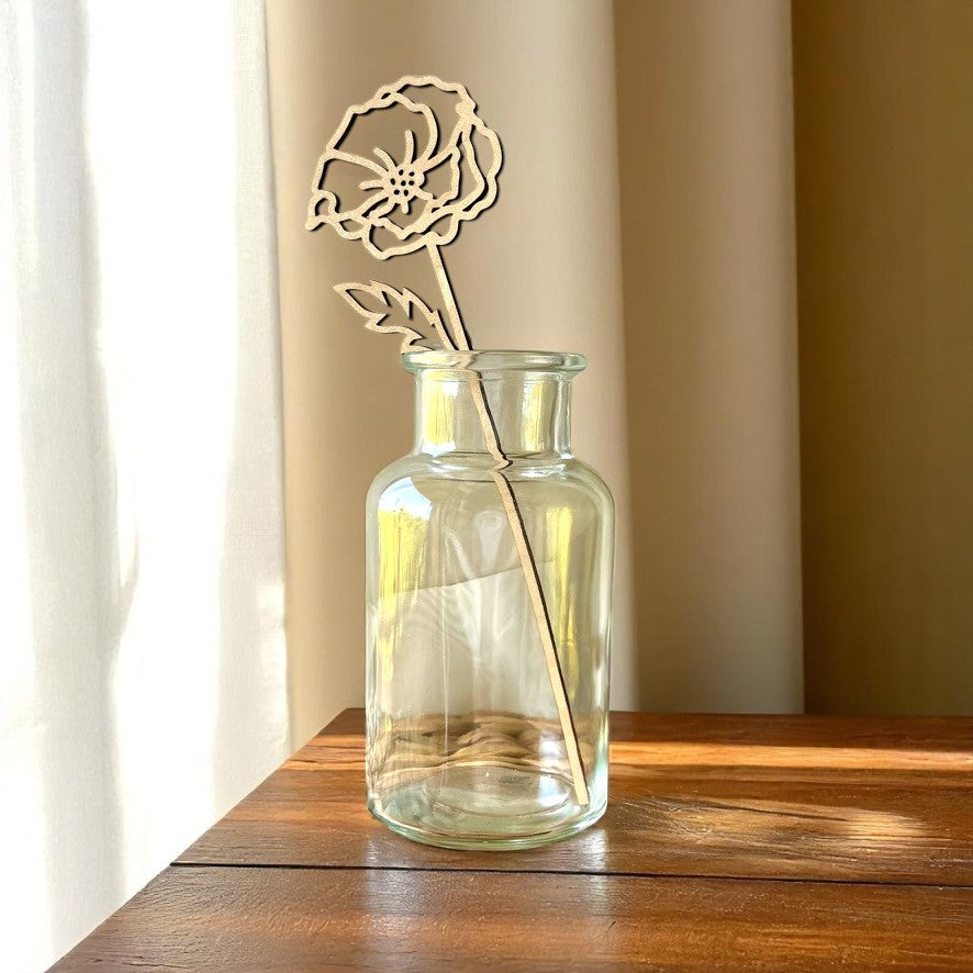 Wooden Birth Month Flowers