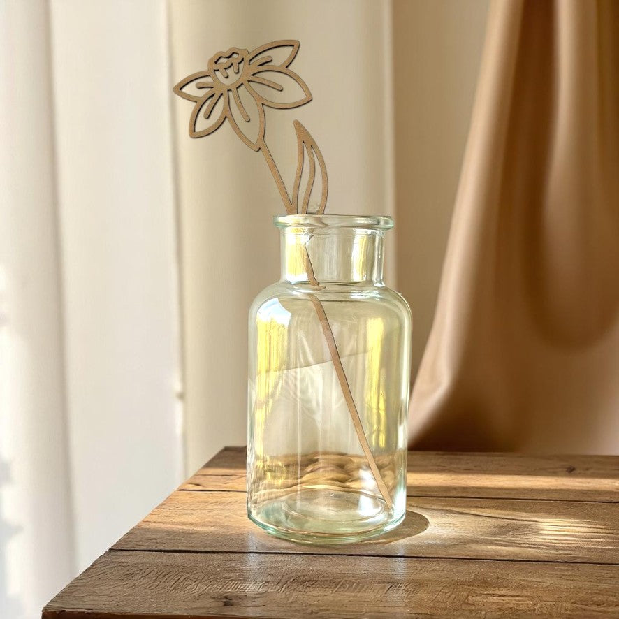 Wooden Birth Month Flowers