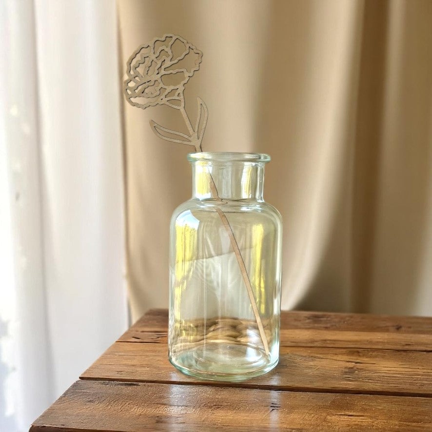 Wooden Birth Month Flowers