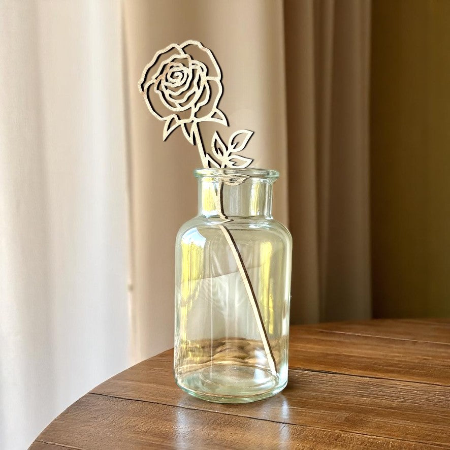 Wooden Birth Month Flowers