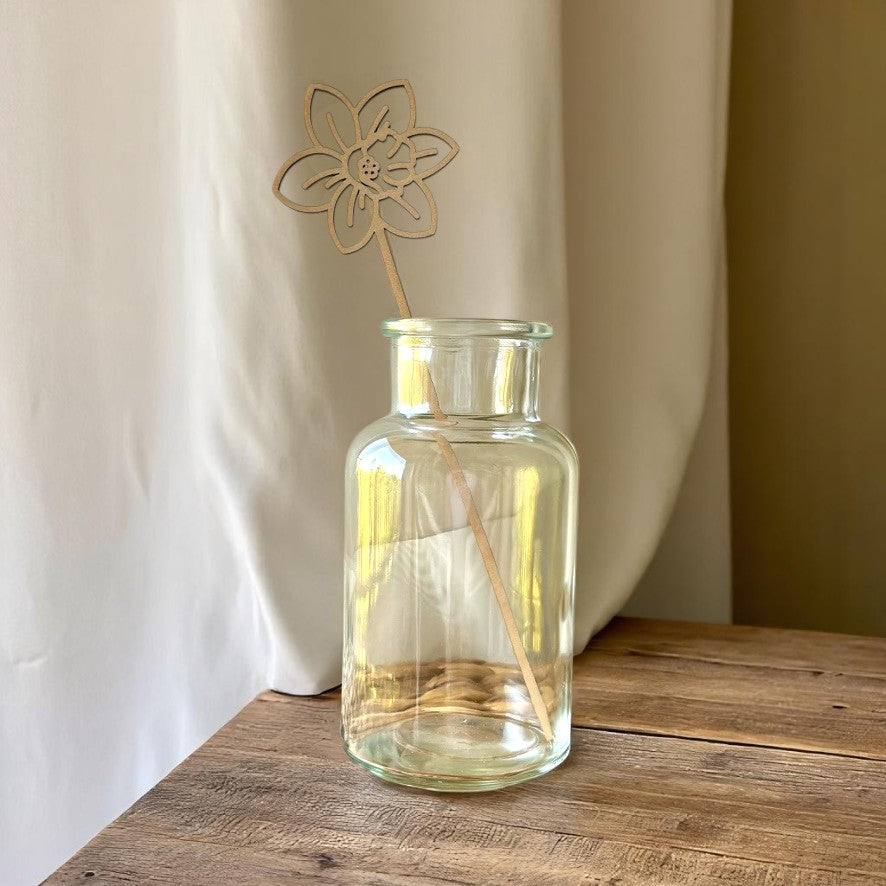 Wooden Birth Month Flowers