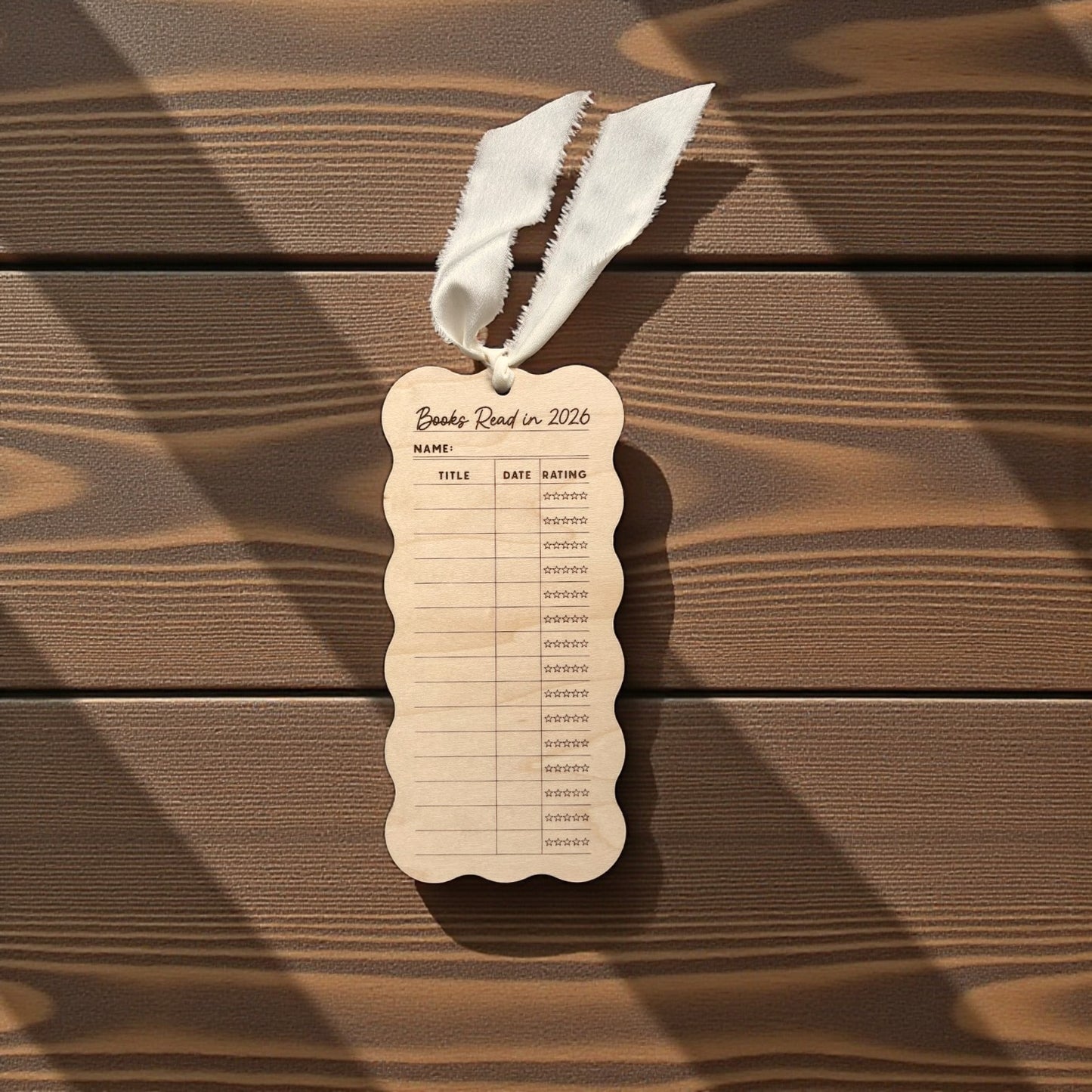Yearly Book Tracker Bookmark