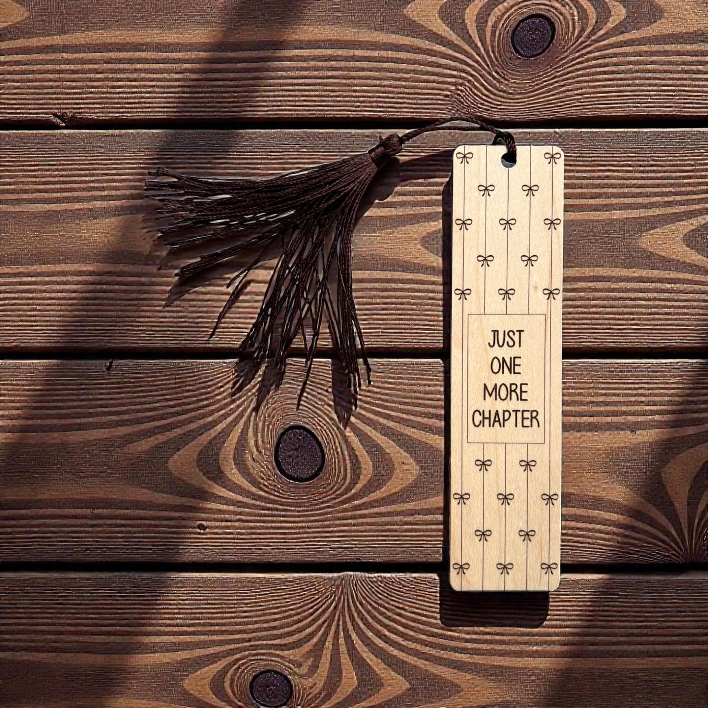 Just One More Chapter Bow Bookmark