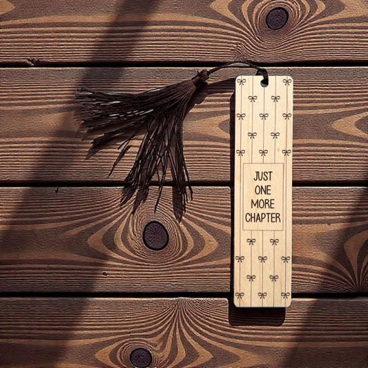 Just One More Chapter Bow Bookmark