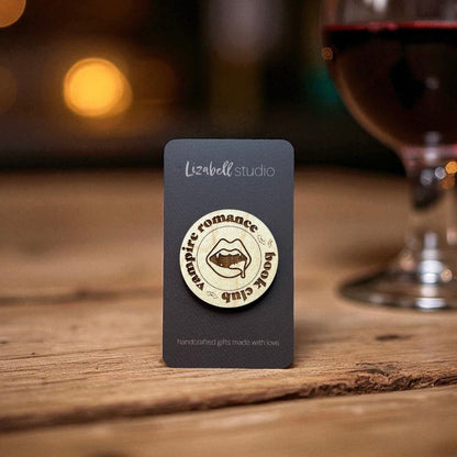 Book Club Badge Pin - Vampire Romance