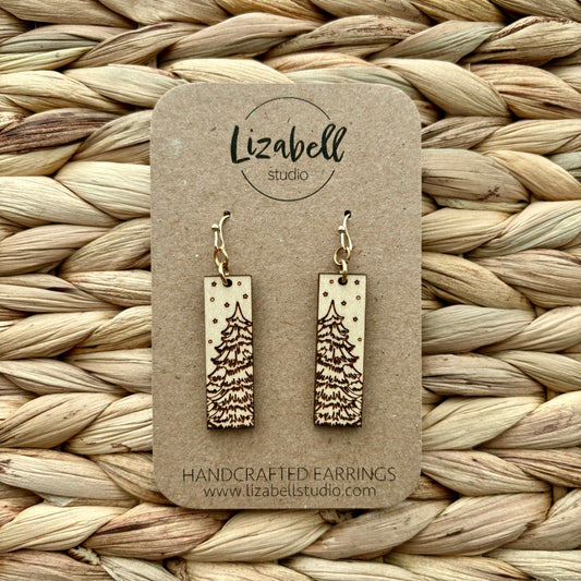 Snowy Evergreen Earrings