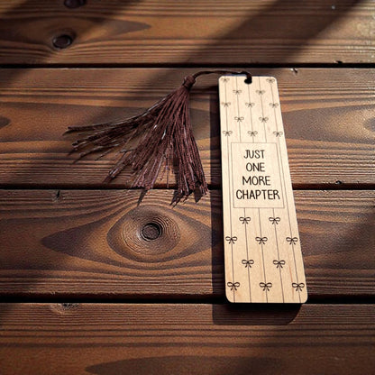 Just One More Chapter Bow Bookmark