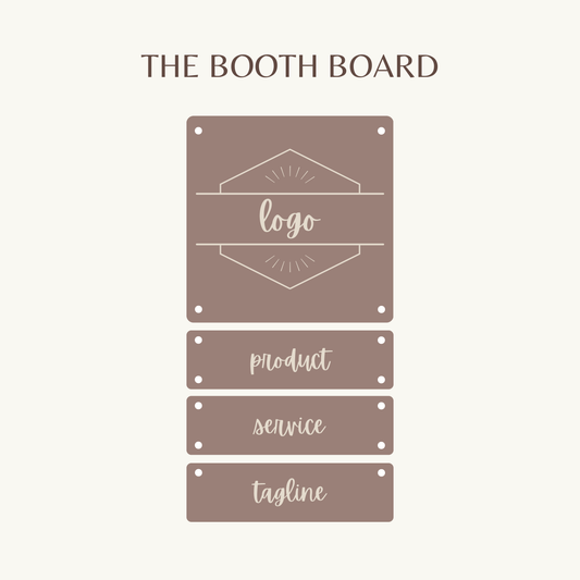 The Booth Board - Custom Small Business Sign
