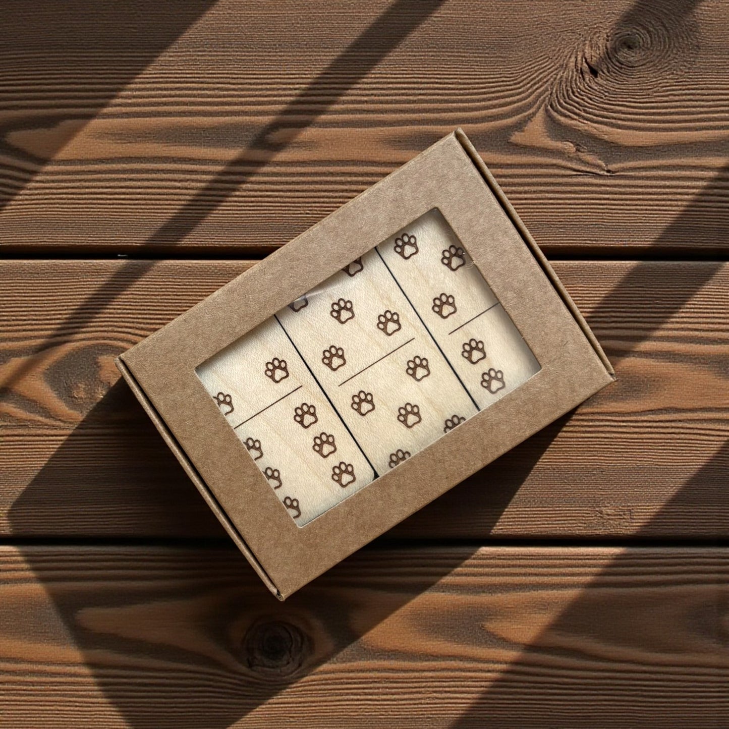 Maple Wood Dominoes Game - Gift Set