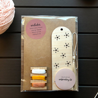 Daisy Bookmark DIY Embroidery Kit