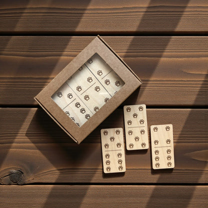 Maple Wood Dominoes Game - Gift Set